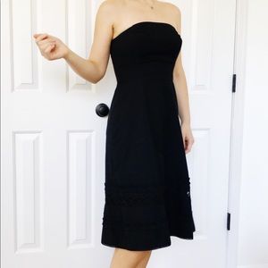 LOFT STRAPLESS ALINE MIDI DRESS 2